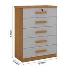 Cômoda 5 Gavetas Ipanema D Doro Móveis Cinamomo/off White