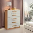 Cômoda 5 Gavetas Ipanema D Doro Móveis Cinamomo/off White