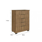 Cômoda 5 Gavetas Lins Faimec