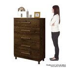 Cômoda 5 Gavetas Master Ipê - Kaik