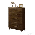 Cômoda 5 Gavetas Master Ipê - Kaik