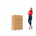 Cômoda 5 Gavetas Maxi Evidência Móveis