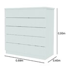 Cômoda 5 Gavetas Mdf Premium Tcil