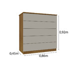 Cômoda 5 Gavetas Mdf Premium Tcil