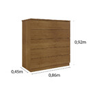 Cômoda 5 Gavetas Mdf Premium Tcil