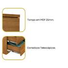 Cômoda 5 Gavetas Mdf Premium Tcil