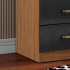 Cômoda 5 Gavetas Mdp Com Puxadores De Plástico Ellen Atacama/