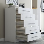 Cômoda 5 Gavetas Monique Branco - Panorama Móveis