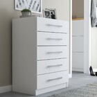 Cômoda 5 Gavetas Monique Branco - Panorama Móveis