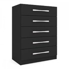 Cômoda 5 Gavetas Monique Preto Fosco - Panorama Móveis