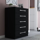 Cômoda 5 Gavetas Monique Preto Fosco - Panorama Móveis