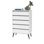 Cômoda 5 Gavetas Nina Branco – Ej Móveis