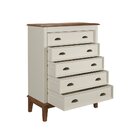 Cômoda 5 Gavetas Off White