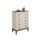 Cômoda 5 Gavetas Off White