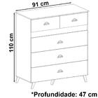 Comoda 5 Gavetas Para Quarto 20030 Vlr