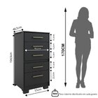 Cômoda 5 Gavetas Primacy     Black