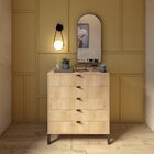 Cômoda 5 Gavetas Queens Falkk Amadeirado