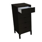 Cômoda 5 Gavetas Queens Falkk Preto