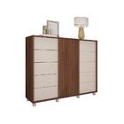 Cômoda 5 Gavetas Ripado Johann