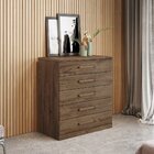 Cômoda 5 Gavetas Toronto Bianchi Móveis Avelã