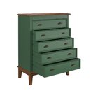 Cômoda 5 Gavetas Verde