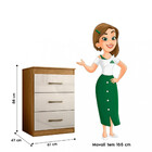 Cômoda 5 Gavetas Vitoria Moval