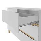 Cômoda 6 Gavetas 100% Mdf Logan  Branco/olmo