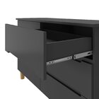 Cômoda 6 Gavetas 100% Mdf Logan Preto