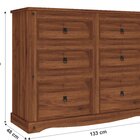 Cômoda 6 Gavetas Acabamento Cera Acapulco 100% Madeira Maciça