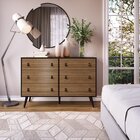 Cômoda 6 Gavetas Amber  Preto/brise