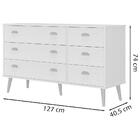 Comoda 6 Gavetas Co345 Branco Hec