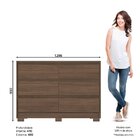 Cômoda 6 Gavetas Com Puxador Embutido Ravenna Castanho