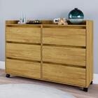 Comoda 6 Gavetas Com Rodizios Prm87 Branco Mpri