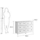 Cômoda 6 Gavetas Dm-217 Branco