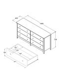 Cômoda 6 Gavetas Dm-221  Branco