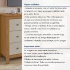 Cômoda 6 Gavetas Em Mdp/mdf Maggiore New Amêndoa Clean/off Wh