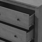 Cômoda 6 Gavetas Em Mdp/mdf Maggiore New Amêndoa Clean/off Wh