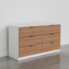 Cômoda 6 Gavetas Hera Cabecasa Madeiraoriginals Algodão/louro