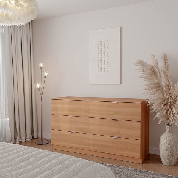 Cômoda 6 Gavetas Hera Cabecasa Madeiraoriginals Louro