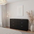 Cômoda 6 Gavetas Hera Cabecasa Madeiraoriginals Preto