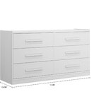 Cômoda 6 Gavetas Ibiza  Branco