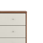 Cômoda 6 Gavetas Jasper 178 Cm Canella/off-white / Champanhe