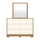 Cômoda 6 Gavetas Layla Com Espelho Casa 812