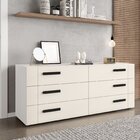 Cômoda 6 Gavetas Lisboa  Branco/creme
