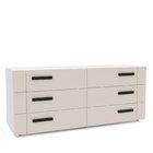 Cômoda 6 Gavetas Lisboa  Branco/creme