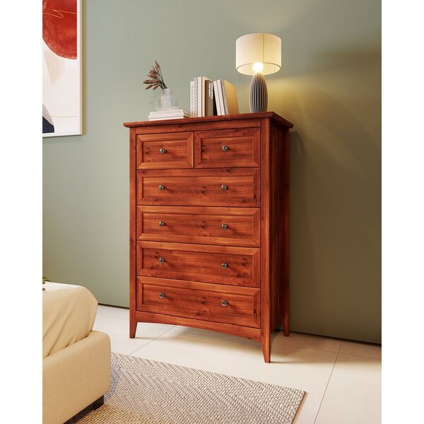 Cômoda 6 Gavetas Madeira Maciça Imbuia Nest Imbuia