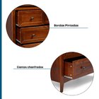 Cômoda 6 Gavetas Madeira Maciça Imbuia Nest Imbuia