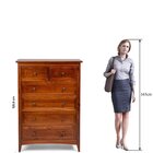 Cômoda 6 Gavetas Madeira Maciça Imbuia Nest Imbuia