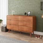 Cômoda 6 Gavetas Madeira Maciça Kairos Champagne