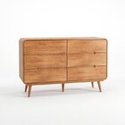 Cômoda 6 Gavetas Madeira Maciça Kairos Champagne